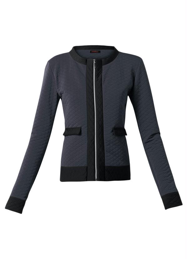 Quintess - Casaqueto Bicolor Cinza e Preto 8