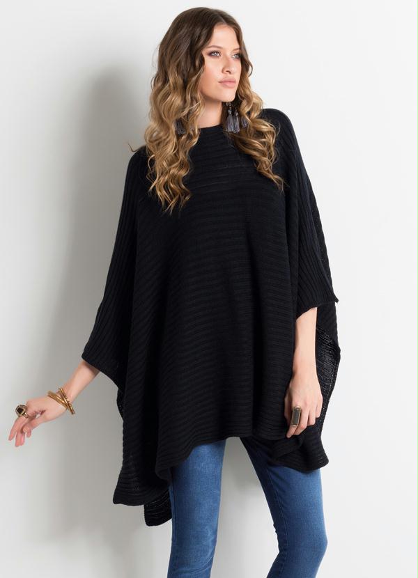 Quintess - Pala de Tricô Preta