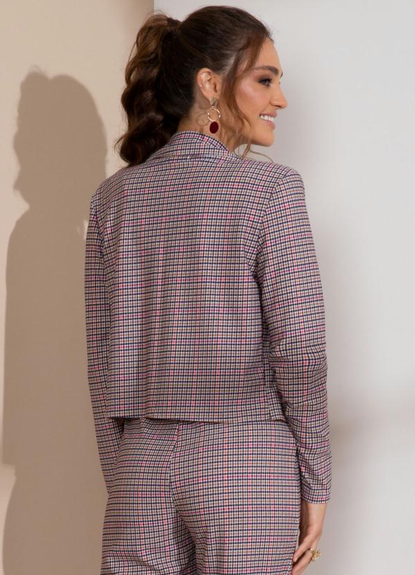 Quintess - Blazer Encurtado Xadrez 2