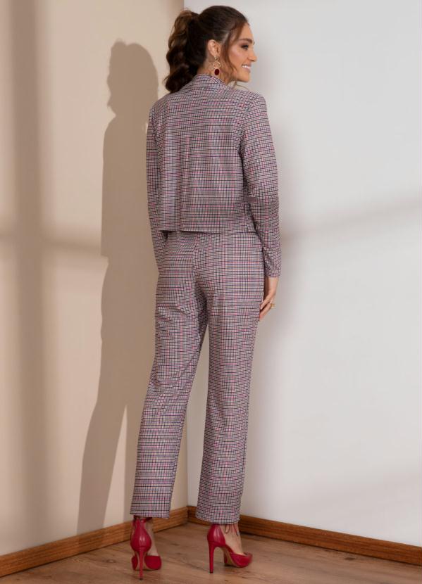 Quintess - Blazer Encurtado Xadrez 4