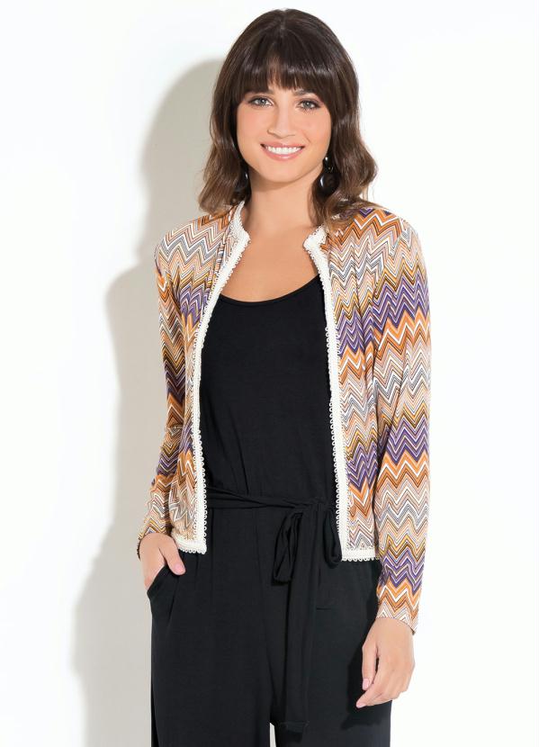 Outlet - Casaquinho Quintess Chevron