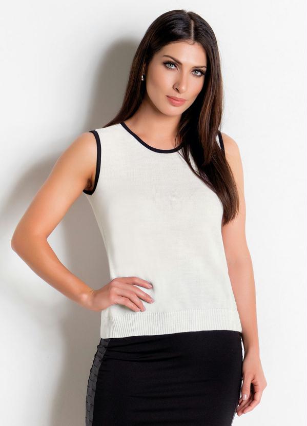 Rosalie - Conjunto Cardigan e Blusa Preto e Branco 2