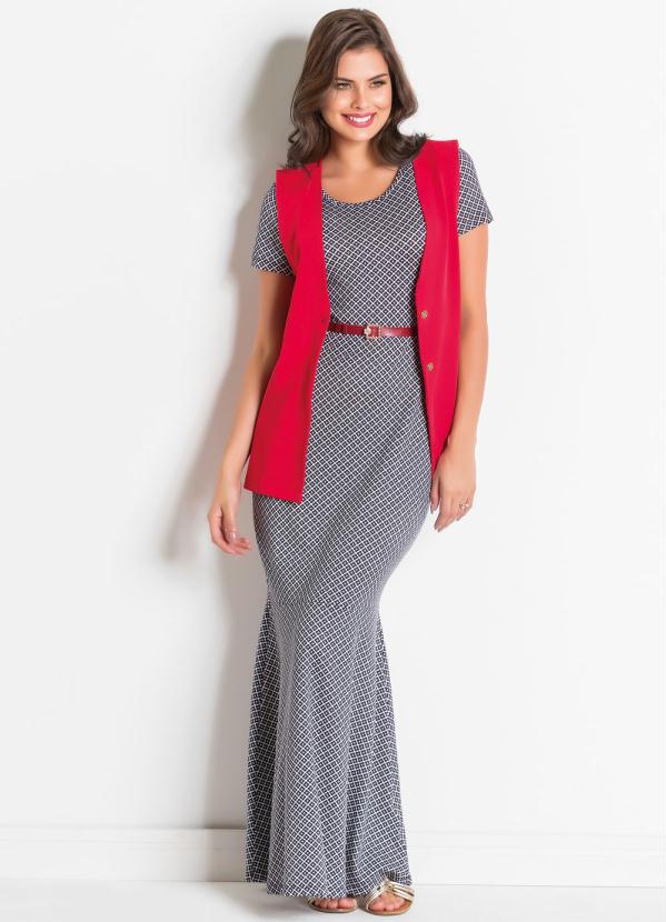 Outlet - Colete com Botões Frontais Vermelho 4