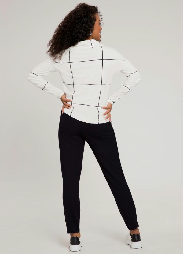 Lunender - Conjunto Blusa e Calça Janelas  Off White 2