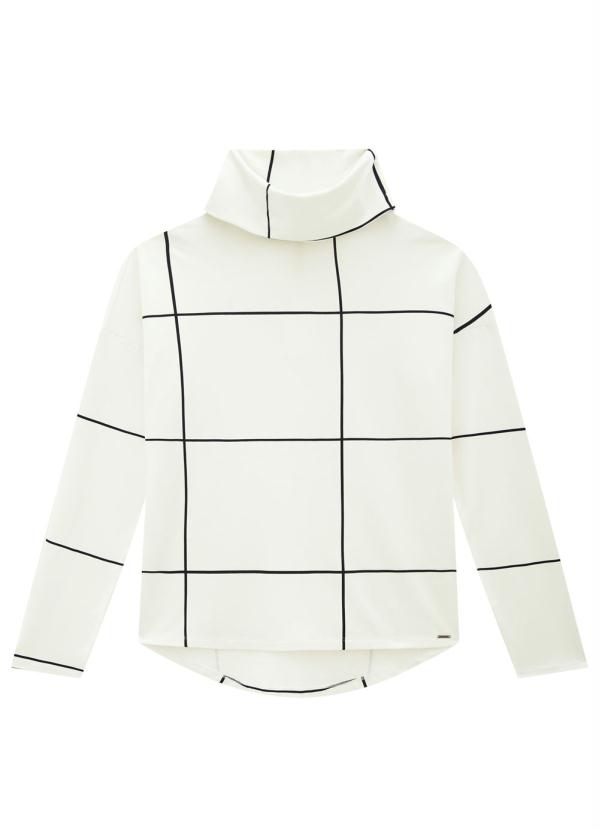 Lunender - Conjunto Blusa e Calça Janelas  Off White 3