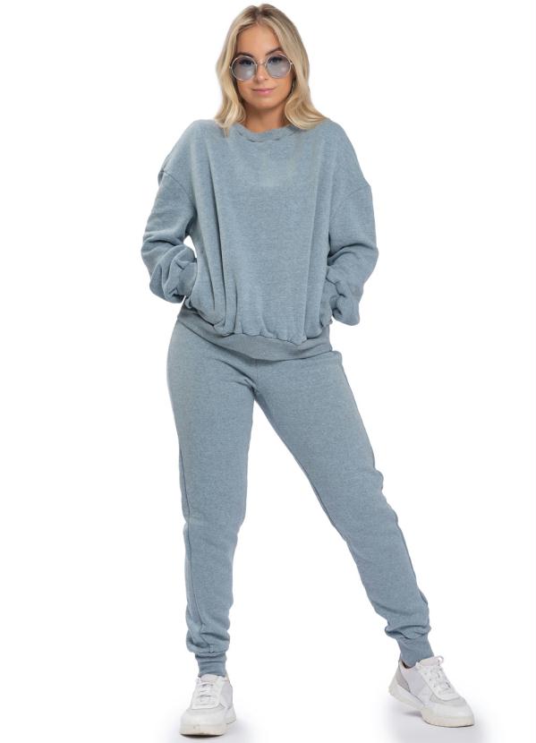 Up Close - Conjunto Feminino Casaco e Calça Azul