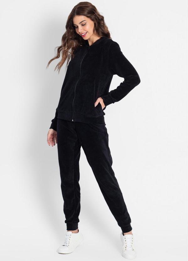 Rovitex - Conjunto Feminino Plush Preto