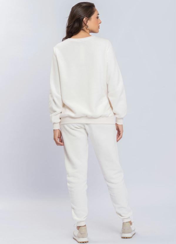 off white sueter feminino branco