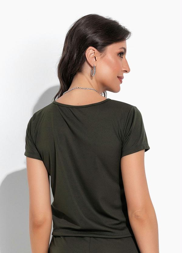 Moda Pop - Conjunto Verde Militar em Malha 4