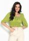Colcci - Blusa Cropped de Viscose Verde - variação: Verde