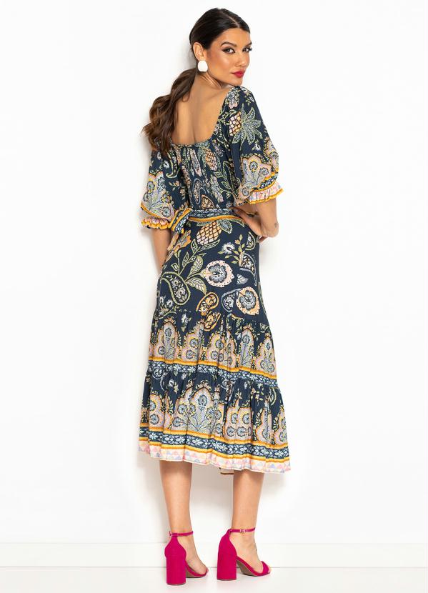 Farm - Blusa Cropped Desejo de Abacaxi Azul 4