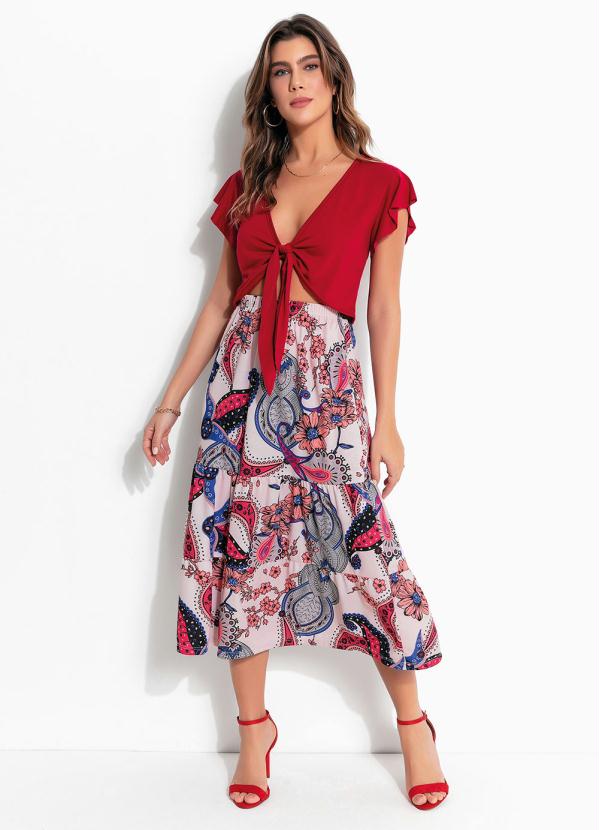 Outlet - Cropped Bordô com Amarração na Frente 3