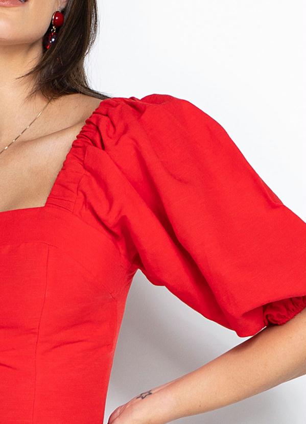 Forum - Cropped de Linho Vermelho 6