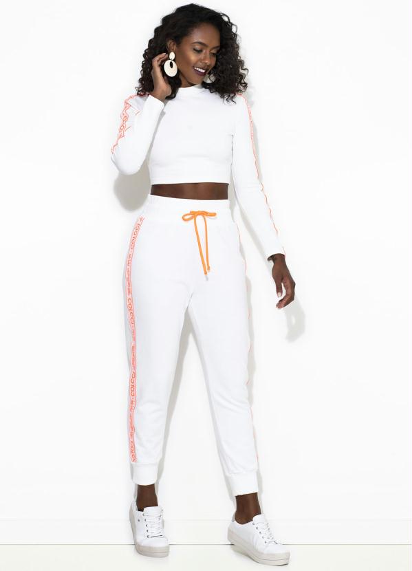 cropped manga longa colcci