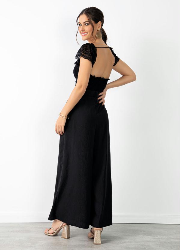 Quintess - Cropped Preto de Renda 4