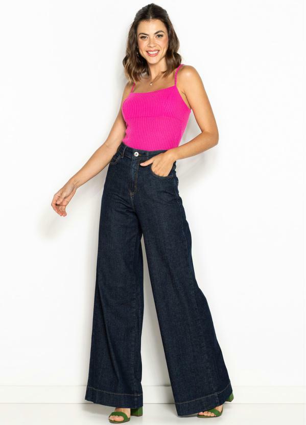 Colcci - Regata Cropped de Malha Rosa 3