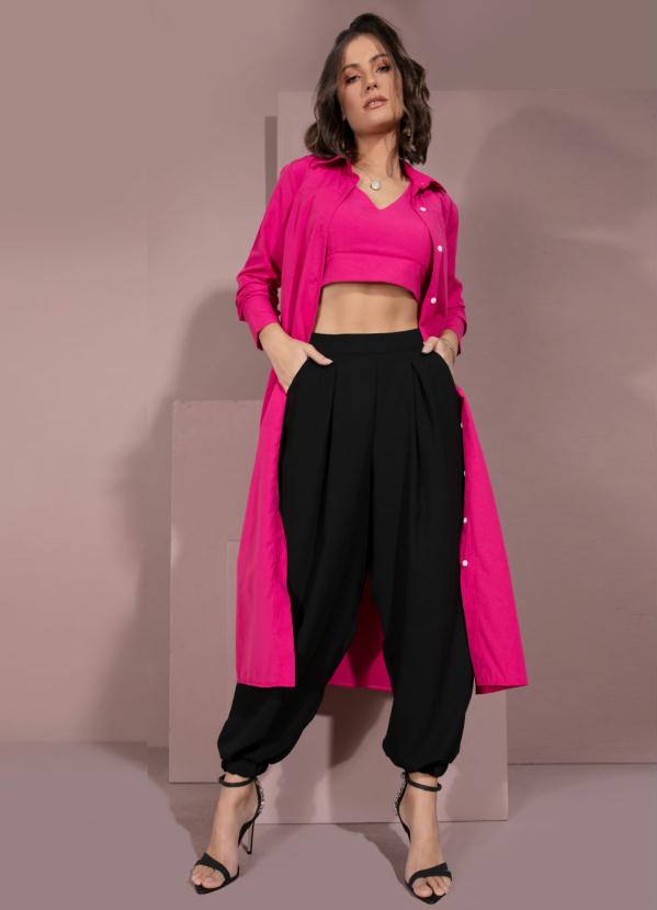 Quintess - Top Pink com Alças Largas 11