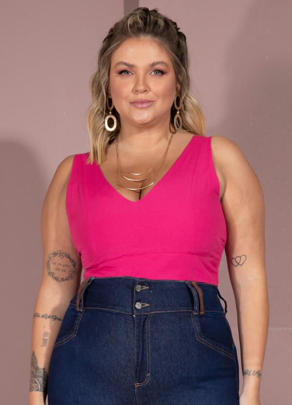 Quintess - Top Pink com Alças Largas 12