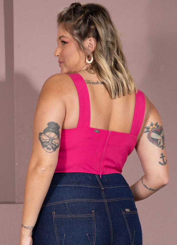 Quintess - Top Pink com Alças Largas 13