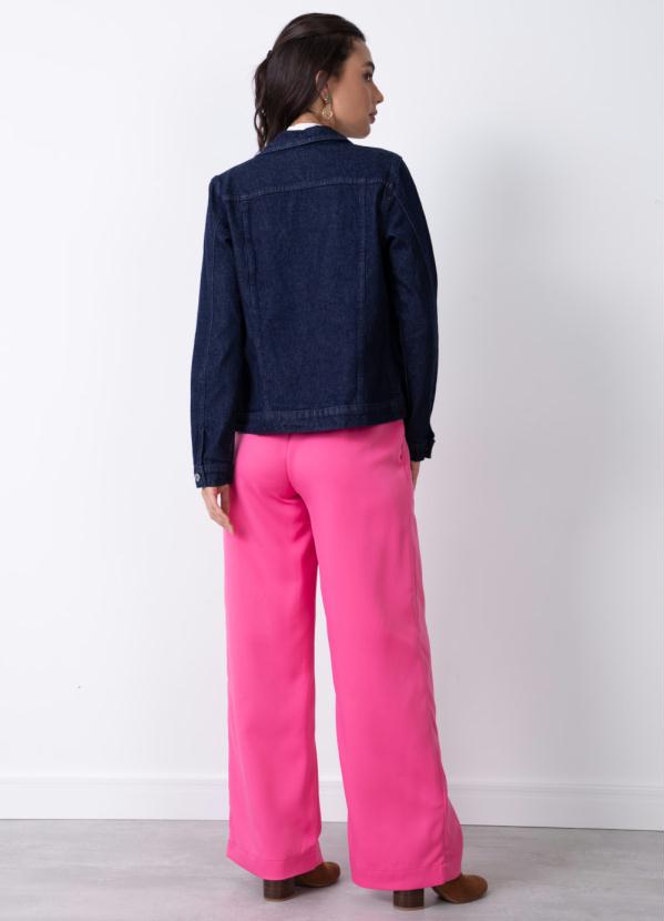 Quintess - Jaqueta Azul Escuro com Bolso 2