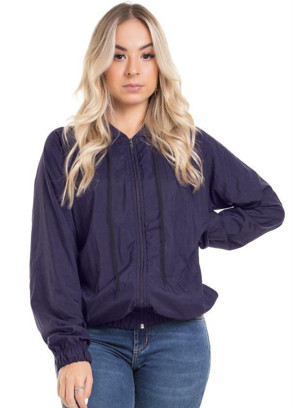 Up Close - Jaqueta Feminina Corta Vento Roxo