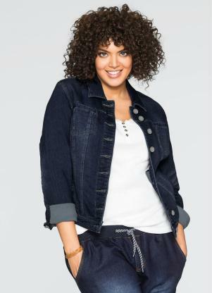 jaqueta sarja feminina plus size
