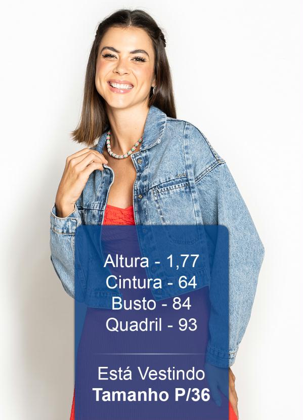 Forum - Jaqueta Jeans Cropped Azul 5