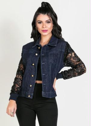 jaqueta jeans feminina acinturada