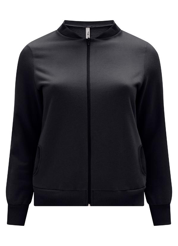 Lunender Mais Mulher - Jaqueta Moletom Felpado Preto