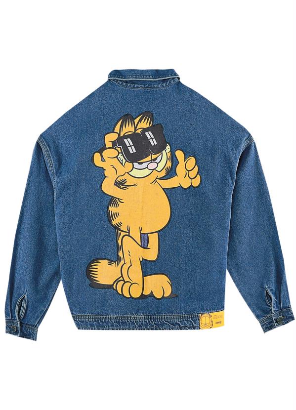 Jaqueta Oversized Garfield Azul Enfim