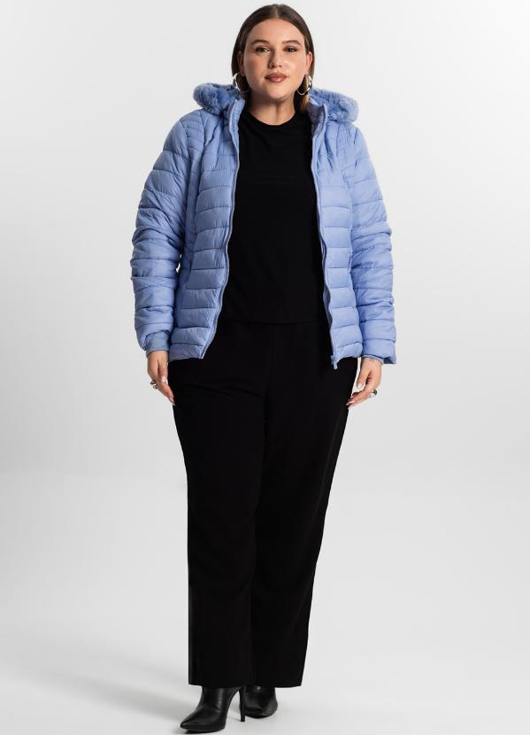Rovitex - Jaqueta Puffer Feminina Plus Size Sea Surf Roxo 3