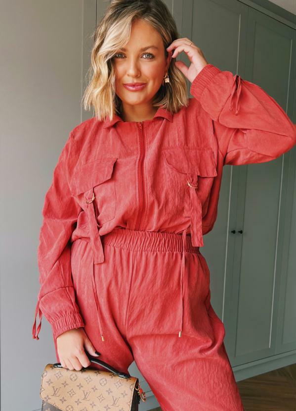 Quintess - Jaqueta Telha com Cordel e Bolsos