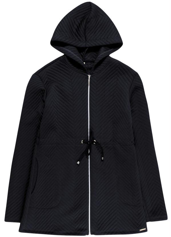 Cativa - Parka em Matelassê Feminina Preto