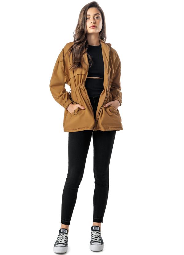 Enfim - Parka Marrom Feminina 2