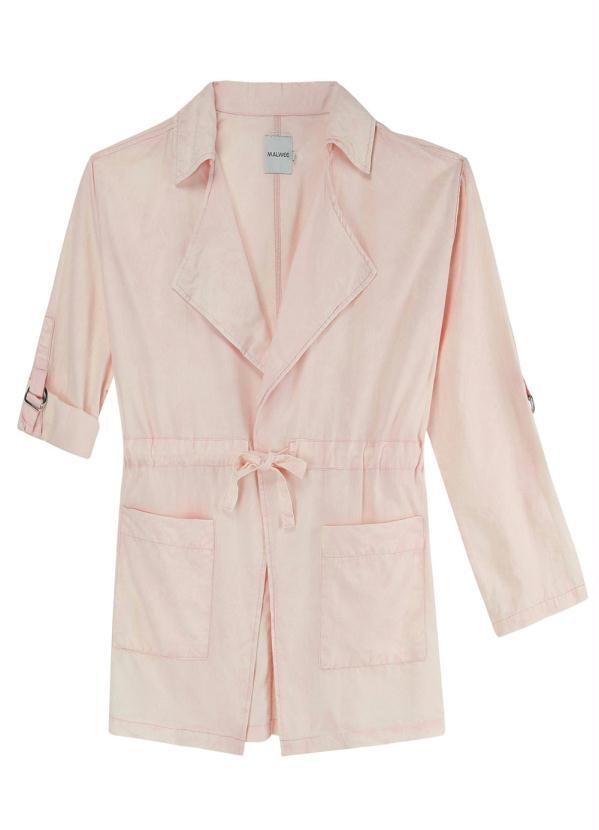 Malwee - Parka Rosa Feminina em Liocel
