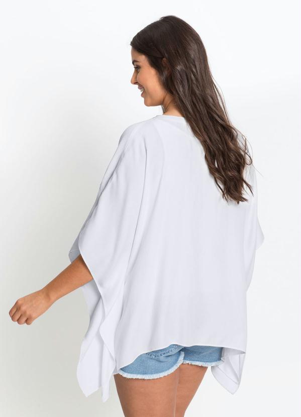 bonprix - Kimono com Abertura Bordada Branco 6