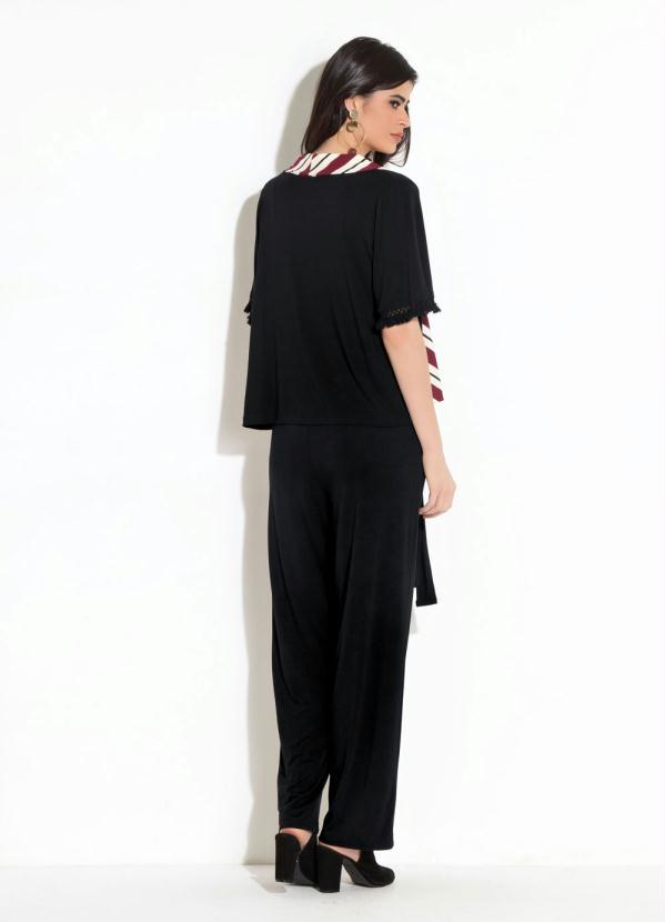 Quintess - Kimono Quintess Preto com Franjas 4