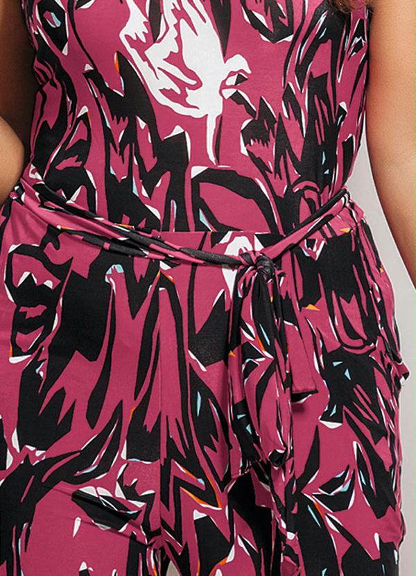 Marguerite - Macação Longo Plus SizeEstampado 3