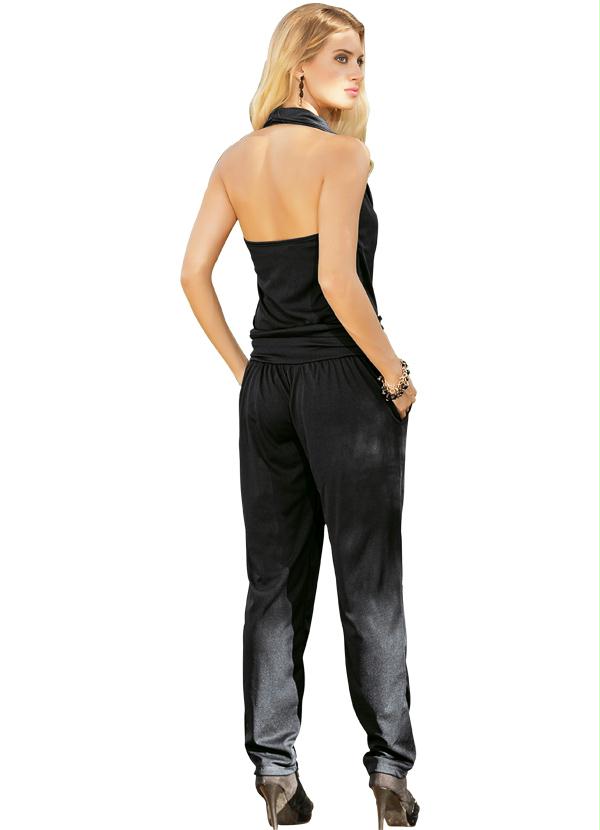 Outlet - Macacao Preto com Gola Boba 5