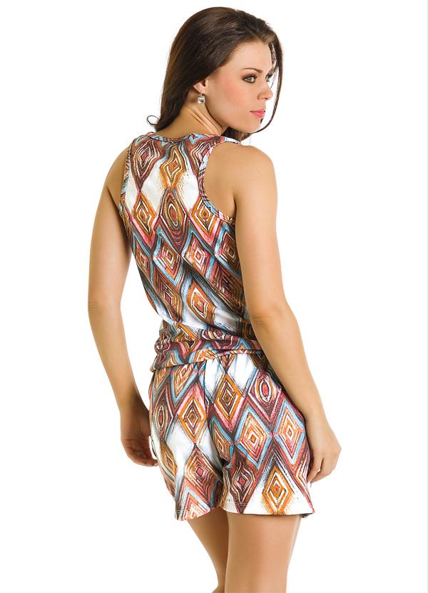 Outlet - Macaquinho Estampa Étnica 6