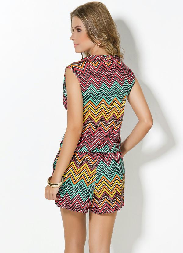 Quintess - Macaquinho Estampa Zig Zag 2