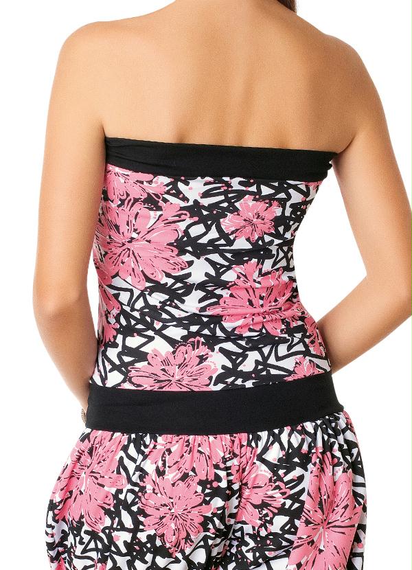 Outlet - Macaquinho Tomara-Que-Caia Estampado 4