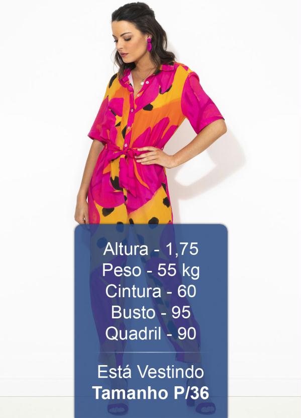 Farm - Macacão Camisa Bacanaju Rosa 5