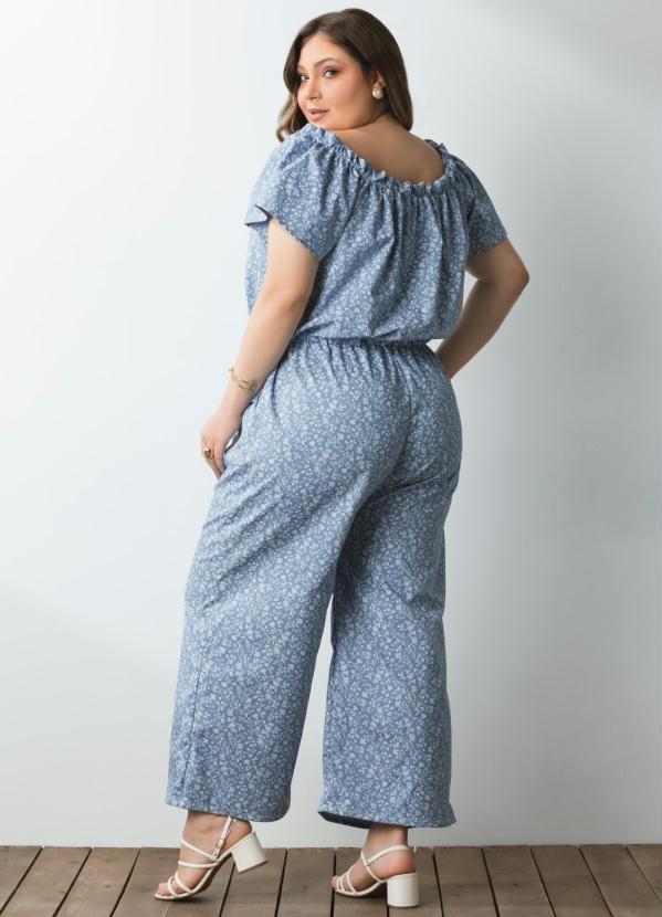 Quintess - Macacão Ciganinha Mini Floral com Bolsos 5