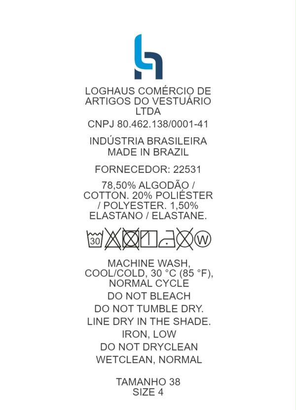 Quintess - Macacão Jeans Decote Transpasado com Bolsos 6