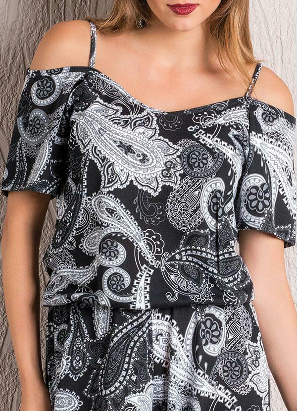 Outlet - Macacão Ciganinha Paisley 3