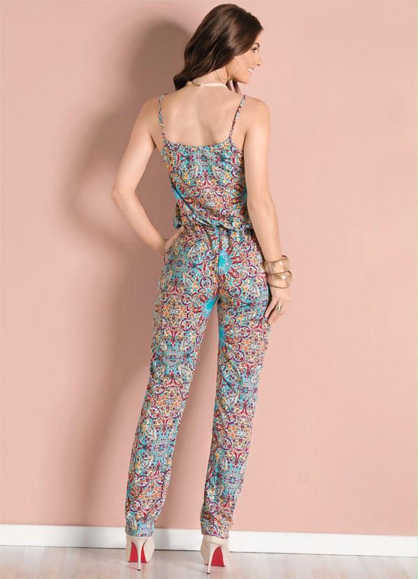 Outlet - Macacão de Alças Estampado 2