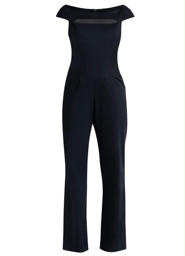 Quintess - Macacão Decote Ombro a Ombro Preto 3