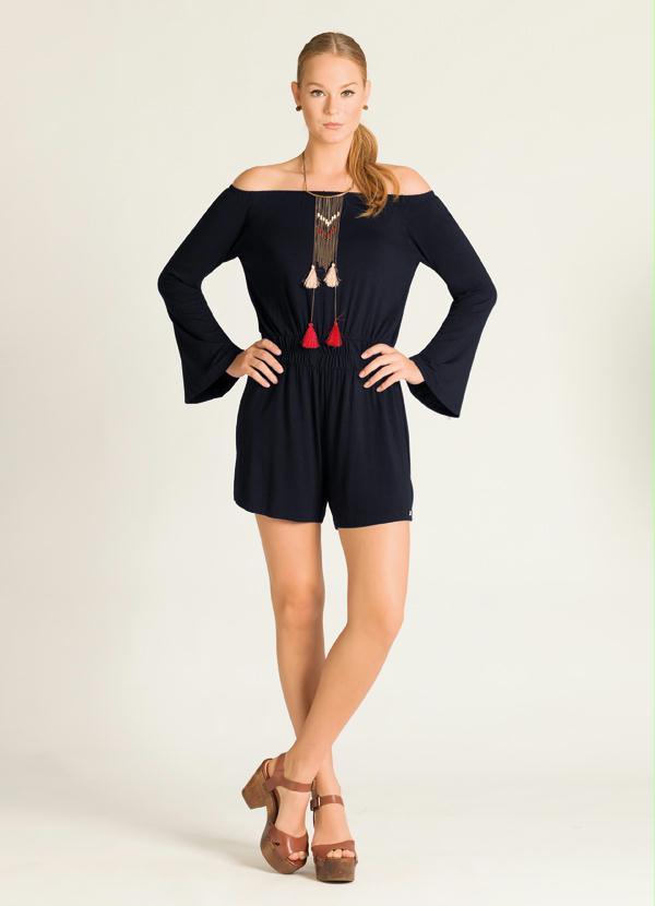 Quintess - Macaquinho Mangas Sino Preto 4