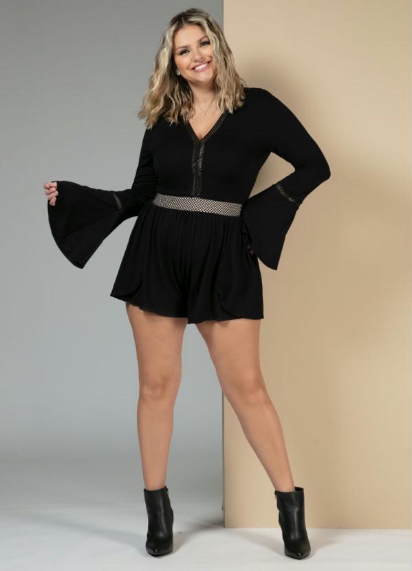 Quintess - Macaquinho Preto com Detalhes Vazados 7